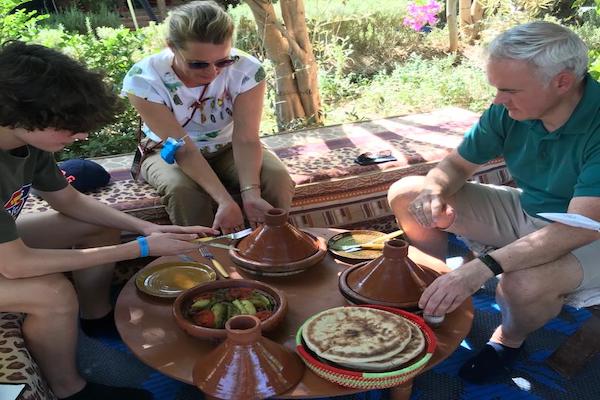 Outdoor cooking class in Agadir